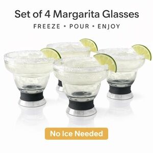 Ost Frosted Margarita Glasses Set of 4